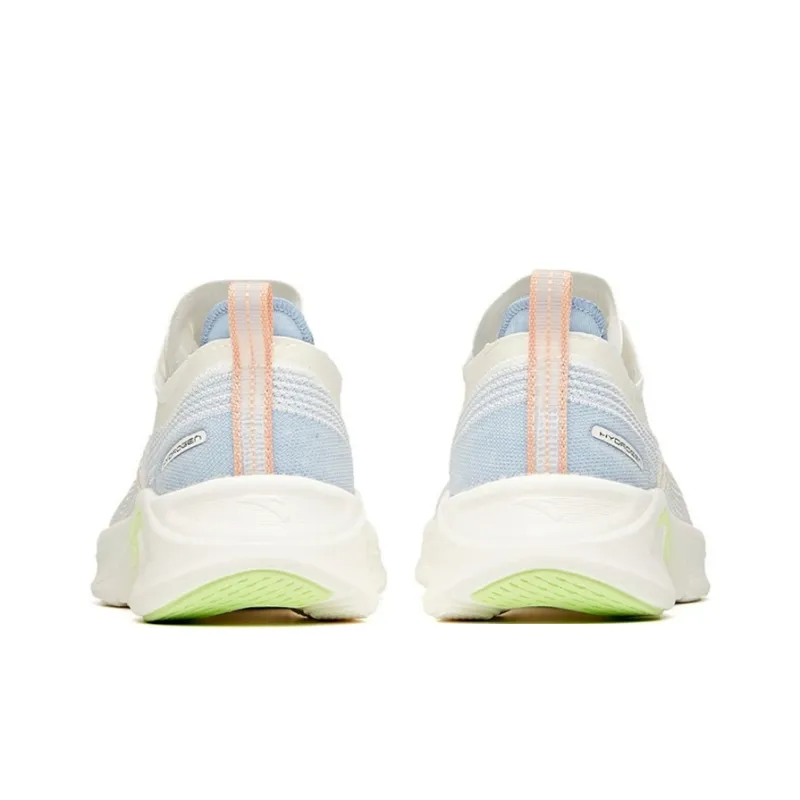 Anta Hydrogen Run III Cushioning Anti Slip And Wear Resistant Low Top Running Shoes Women's White Blue-3