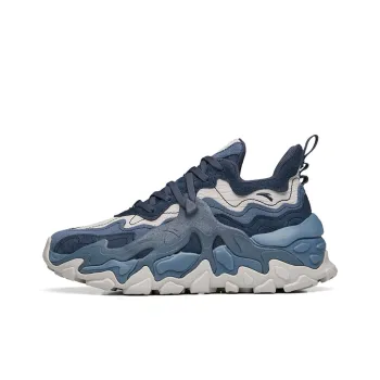 Anta Broken Cocoon 2.0 Breathable And Wear resistant Low Top Casual Shoes Women's Gray Blue