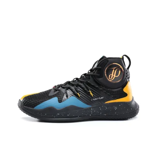 PEAK Parker Generation Basketball Shoes Men High-Top Black