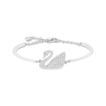 Swarovski Rhodium Plated Bangles Women's White