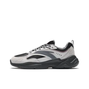 Anta Chaobai Gz Leather Upper Low Top Casual Shoes Women's Gray