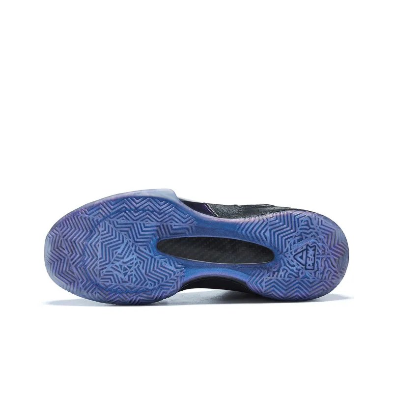 PEAK State Extremely Large Triangle 1.0 Wear-Resistant Slip-Resistant Cushioning Mid-Top Basketball Shoes Black Gold-5