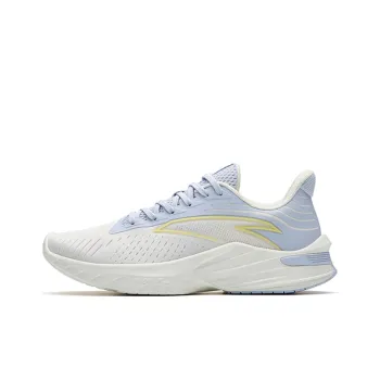 Anta DuCi1 + Cushioned Anti Slip Wear Resistant Breathable Lightweight Low Top Running Shoes Women's White Blue