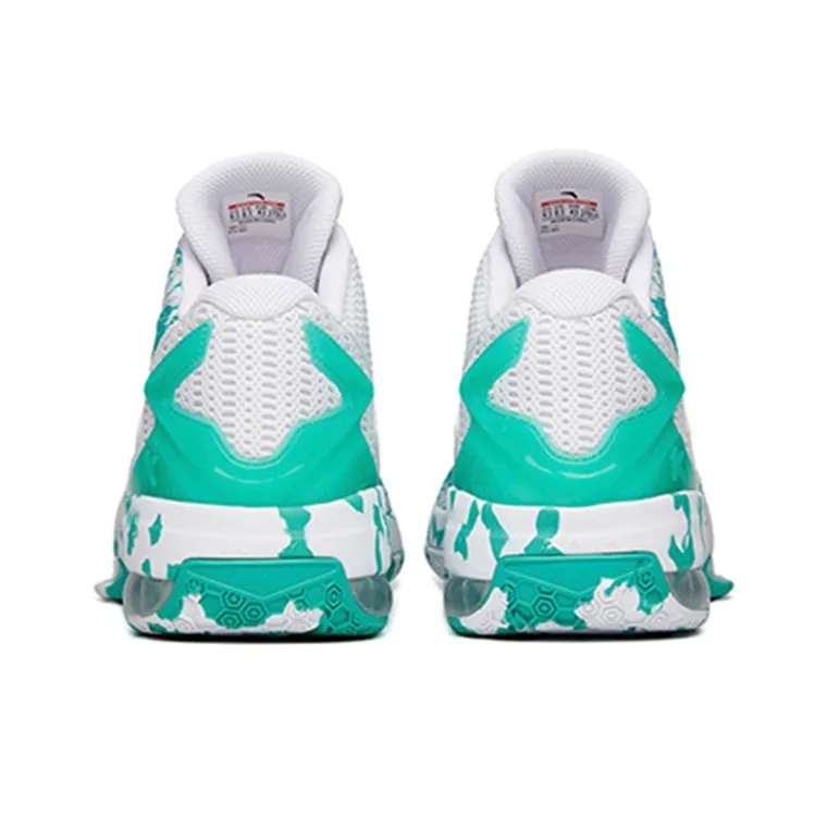 Anta KT3 Cushioning Anti-Slip And Wear-Resistant Mid-Top Performance Basketball Shoes Men's Green White-3