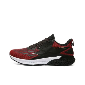 PEAK Magic Bullets Durable Breathable Low-Top Running Shoes Men's Black Red