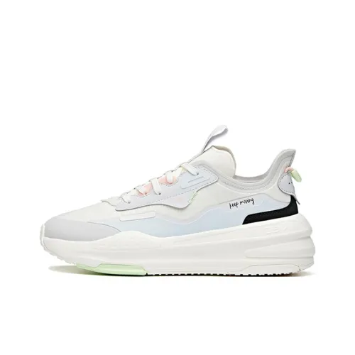 Anta C37 Series Life Collection Low Top Skateboard Shoes Women's White Blue