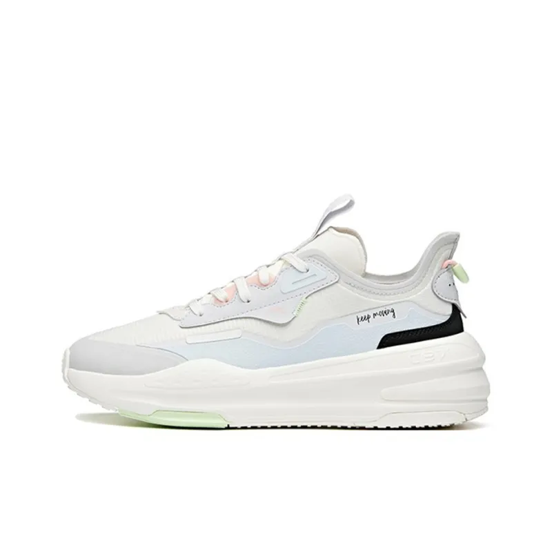 Anta C37 Series Life Collection Low-Top Skateboard Shoes Women's White Blue-0