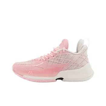 Anta Light Horseman 3 Cushioning Anti Slip And Wear Resistant Low Top Performance Basketball Shoes Women's Pink White