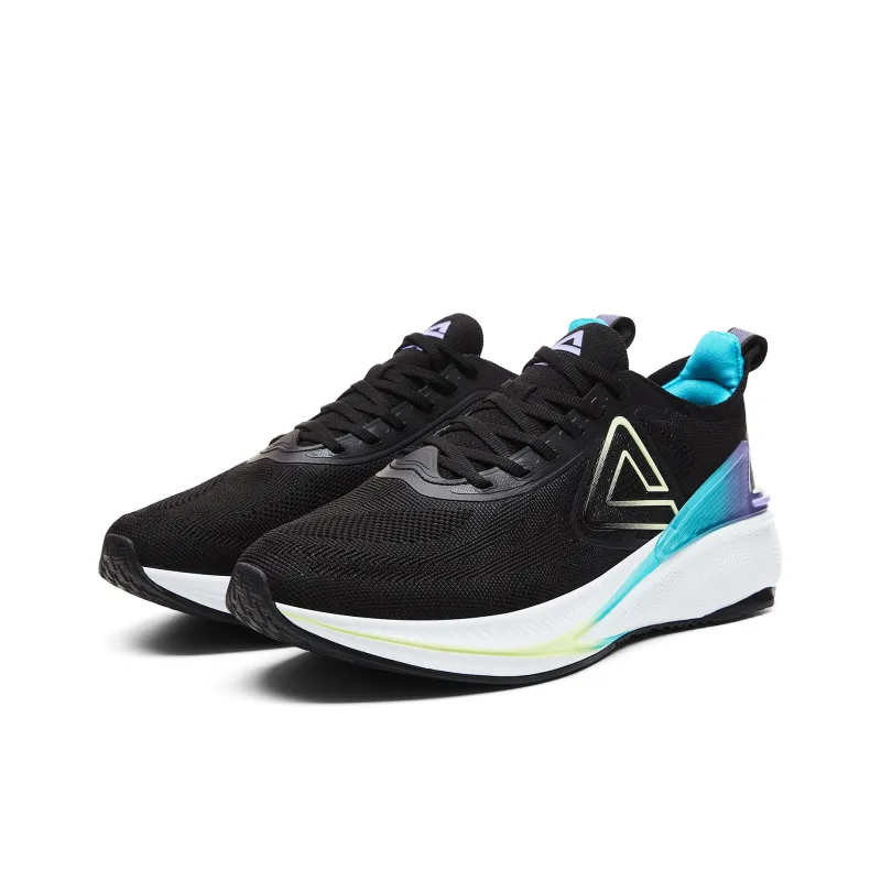 PEAK State Pole 6.0 Cushioning Breathable Low Top Running Shoes Men's Black Orchid Purple-2