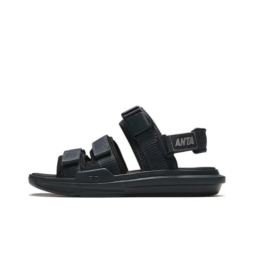 ANTA Bastard Beach Sandals Men Crab Gray / Base Black