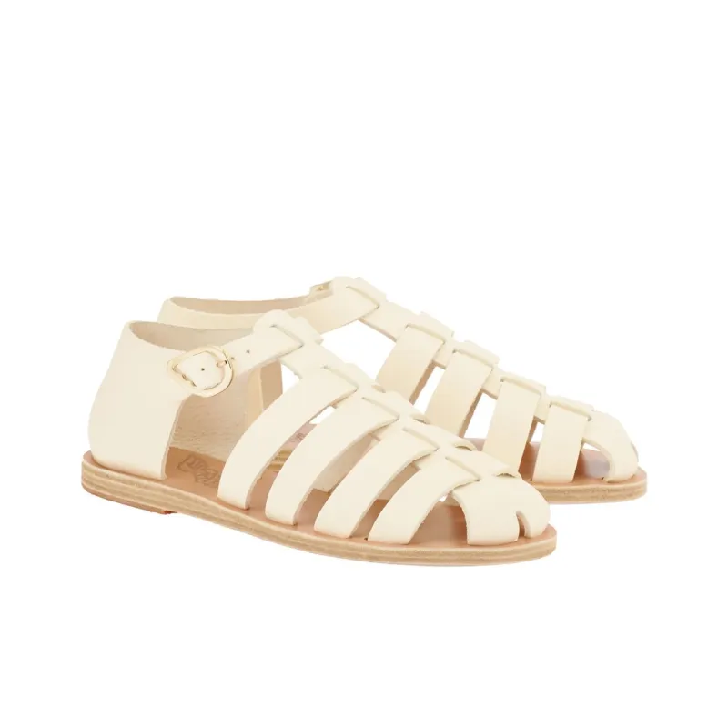 ANCIENT GREEK SANDALS Homeria Roman Sandals Women's White-2