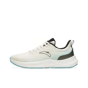 Anta Martian Foam Cushioned Slip Resistant Abrasion Resistant Low Top Running Shoes Men's White Horse Blue