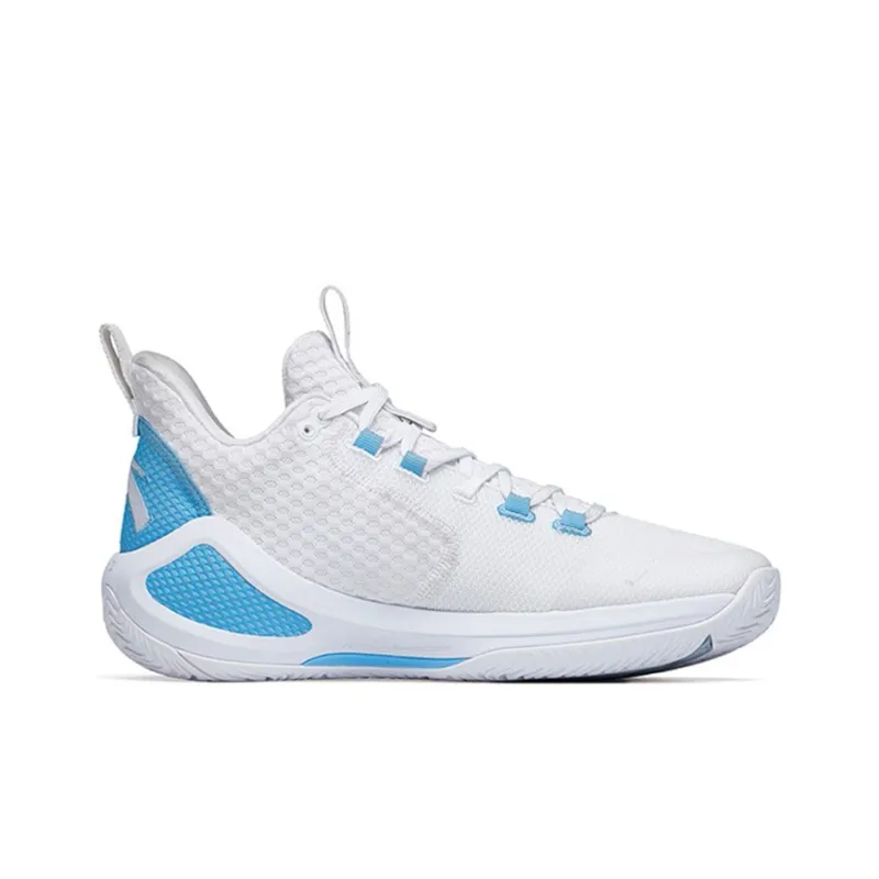 ANTA Alien 3 Basketball Shoes Men Mid Top ANTA White/Light Purple Blue-1