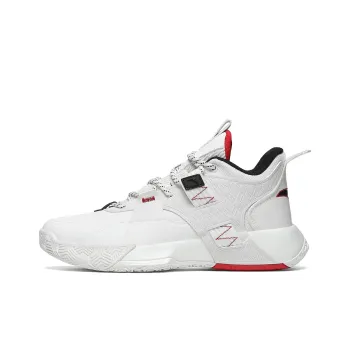 Anta Speedy 2 Cushioning Anti Slip And Wear Resistant Low Top Performance Basketball Shoes Men's White Red Black
