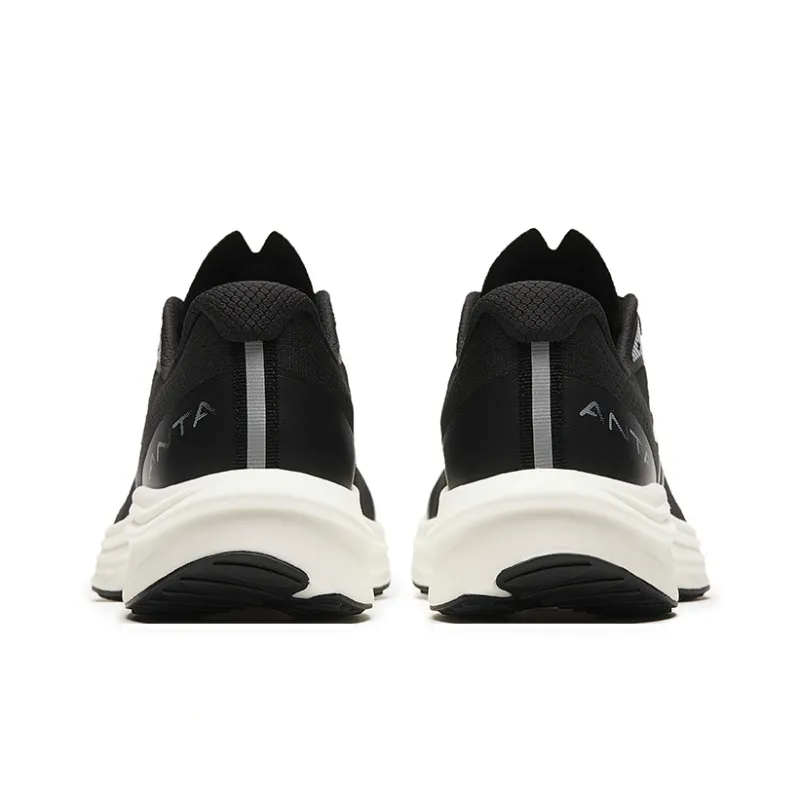 Anta Road Run Cushioning, Slip Resistant, Abrasion Resistant, Rebound Low Top Running Shoes Men's Black White-2