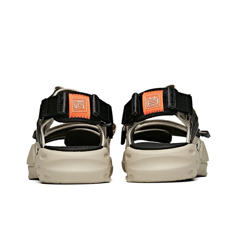 Anta C37° Beach Sandals Men's Gray Black-3