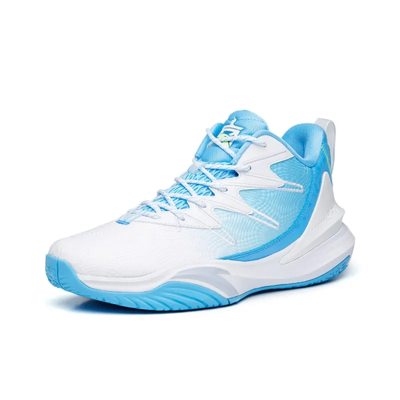 ANTA The Dagger 5 Basketball Shoes Men Low Top White/Clear Spring Blue-1