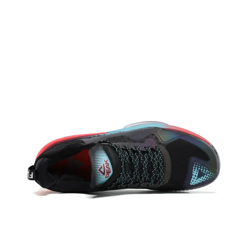 PEAK Flash 3 Taichi Cushioning Support Low-Top Performance Basketball Shoes Men's Black Blue-4