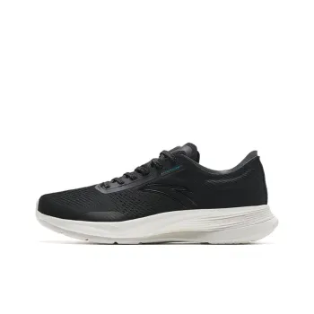 Anta Hydrogen Run V Anti Slip Wear Resistant Low Top Running Shoes Men's Black White
