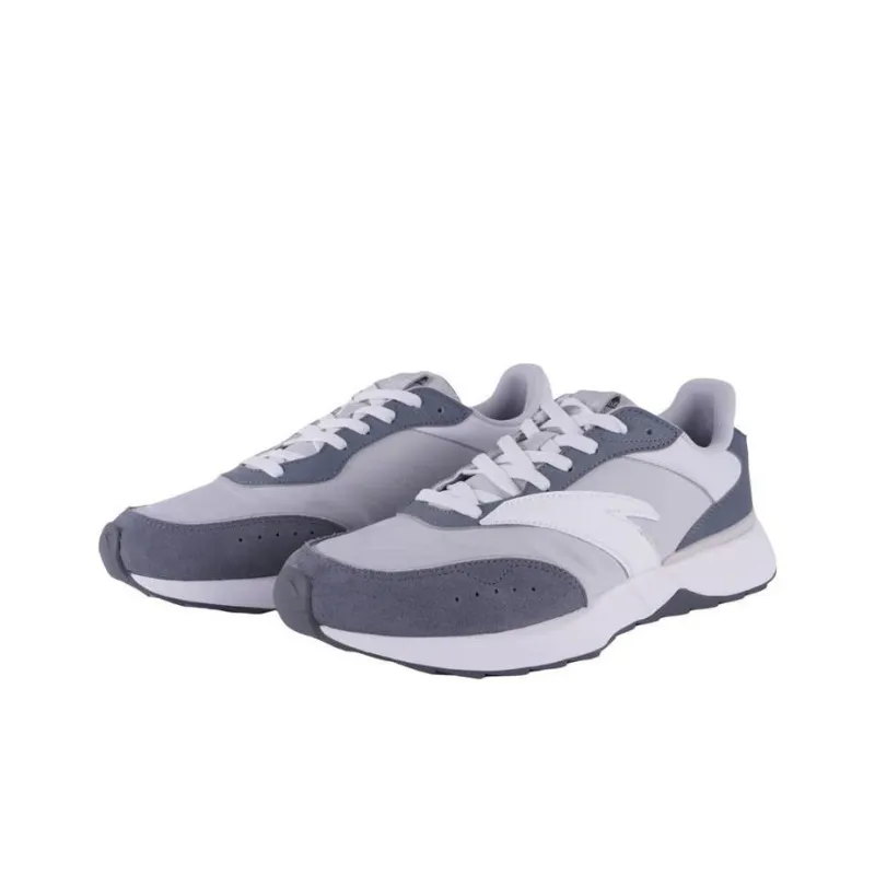 Anta HERITAGE 70 Anti Slip Wear Resistant Low Top Casual Shoes Men's Gray White-2