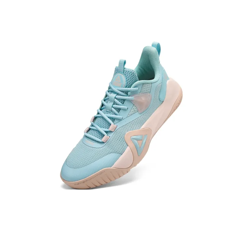 PEAK Sharp Marks Basketball Shoes Men Low Top Blue-4