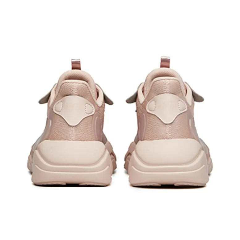 Anta Chao Worship 2.0 Cushioning Anti Slip And Wear Resistant Low Top Chunky Sneakers Women's Wheat Pink-3