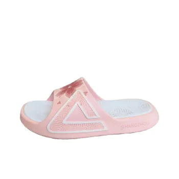 PEAK Statistic Sandals EVA Totem Graffiti Quiet Slide Slippers Women's Cherry Blossom Pink