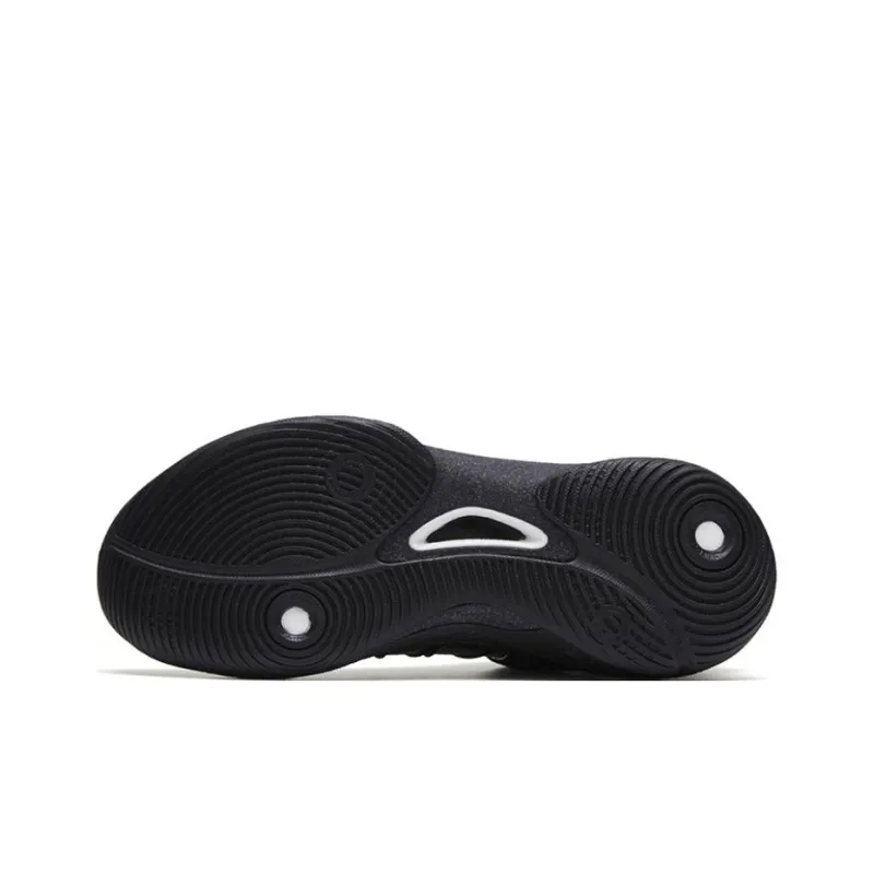 Anta Skyline 1 Anti Slip Wear Resistant Low Top Basketball Shoes Men's Black, Dark Night Color Scheme-4