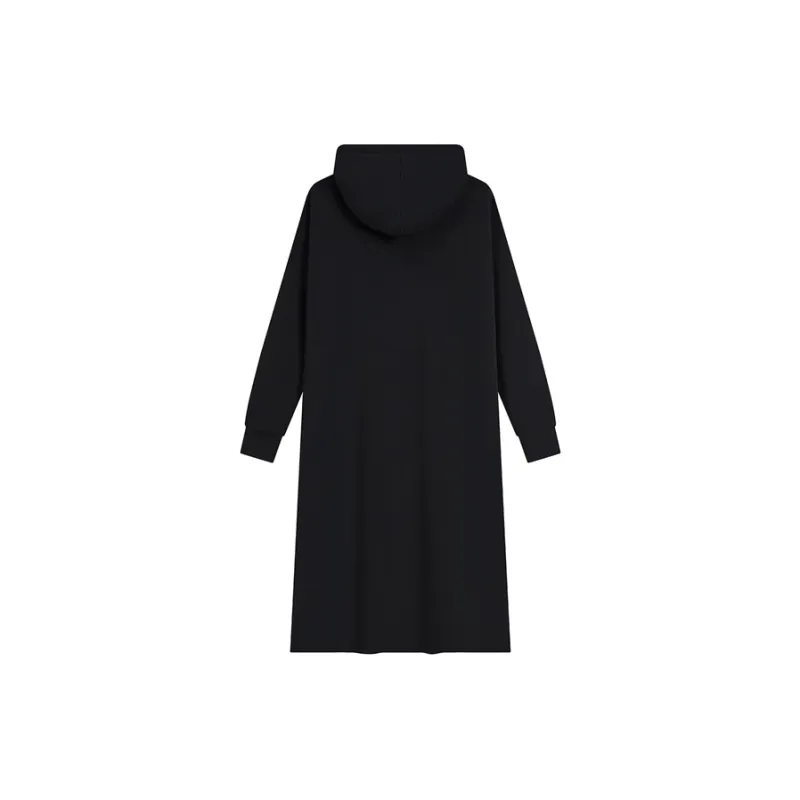 XTEP Long Sleeved Dress Women's Jet Black-1