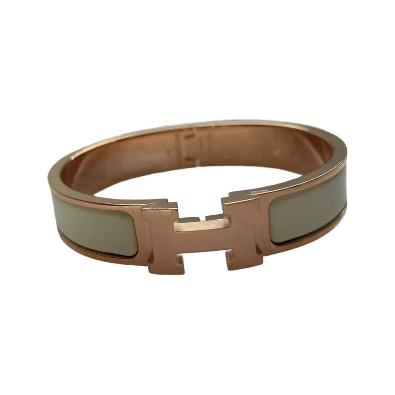 HERMES Clic Bangles Women's Green-1