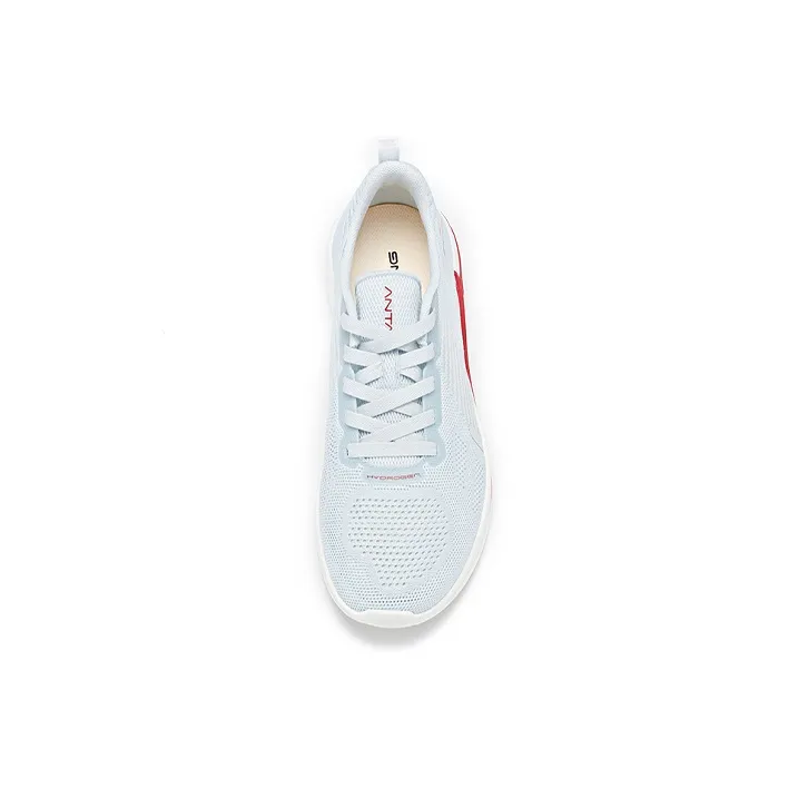 Anta Hydrogen Run II Cushioned Slip Resistant Abrasion Resistant Low Top Running Shoes Men's Blue Red-3