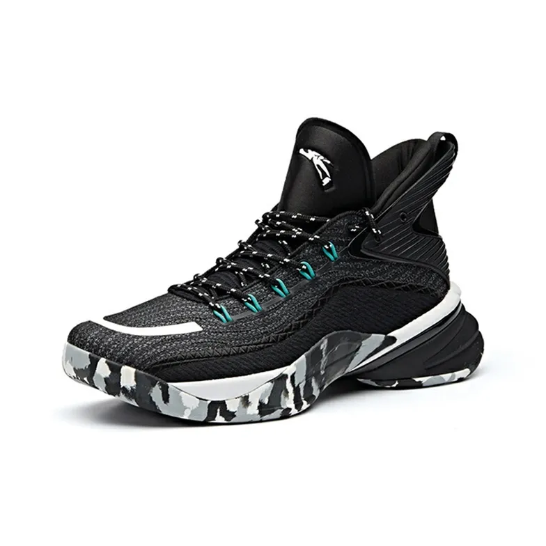 Anta UFO2.0 Celestial 2 Abrasion Resistant Slip Resistant Mid Top Performance Basketball Shoes Men's Black White-2