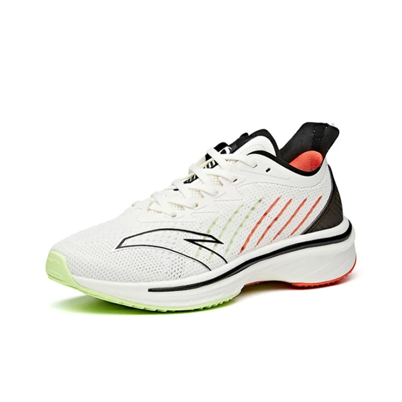 Anta MACH Mach 1.0 Low-Top Running Shoes Men's White Black Orange-2