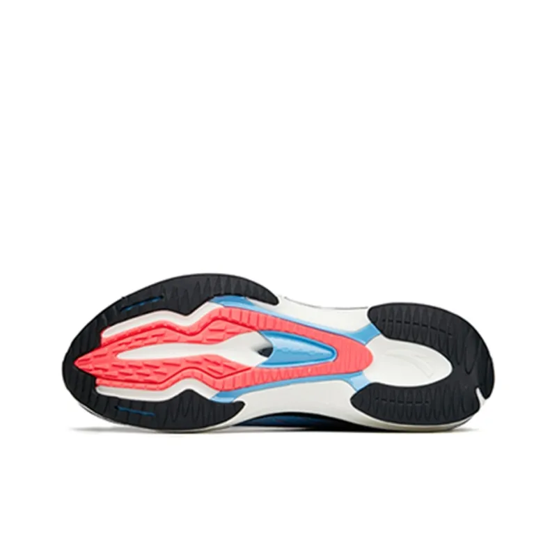 Anta MACH Mach 1.0 Cushioning Anti Slip And Wear Resistant Low Top Running Shoes Men's White Blue Black-5