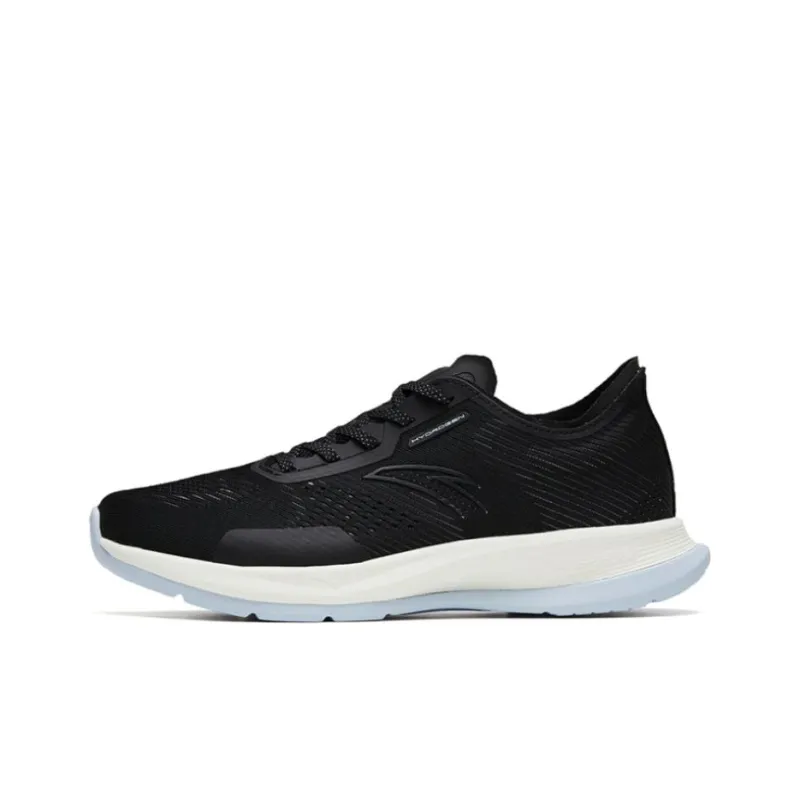 Anta Hydrogen Run V Anti Slip Wear Resistant Low Top Running Shoes Women's Black-0