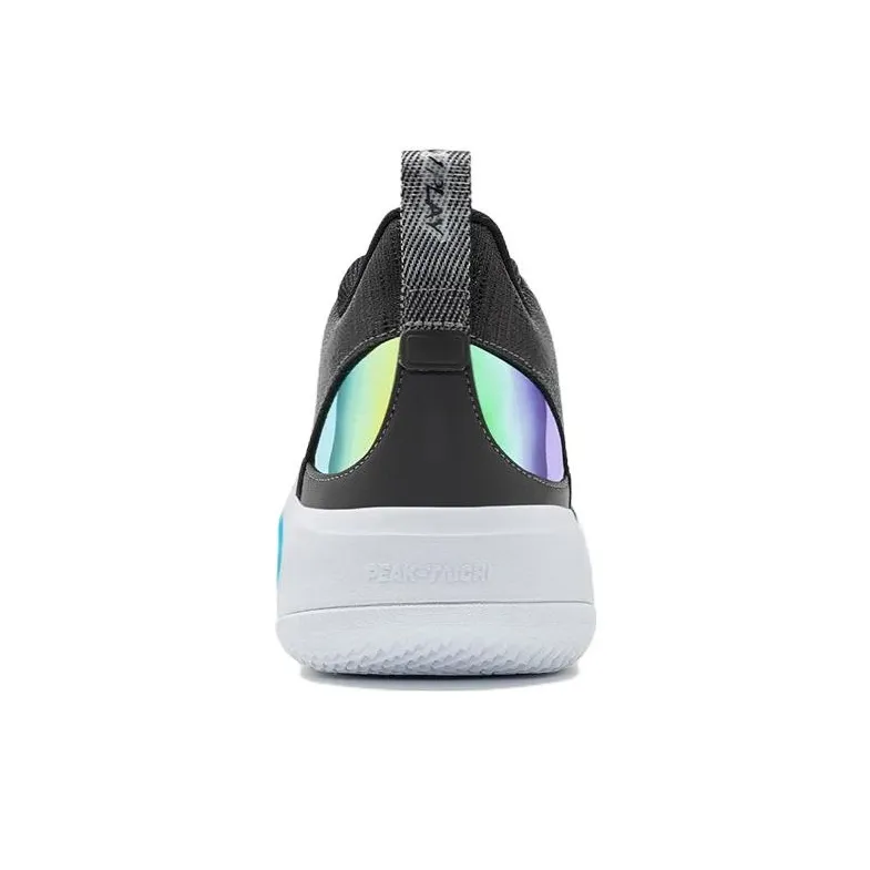 PEAK State Extreme Triangle 2.0 Cushioning Anti-Slip And Wear-Resistant Mid-Top Basketball Shoes Black Blue-3