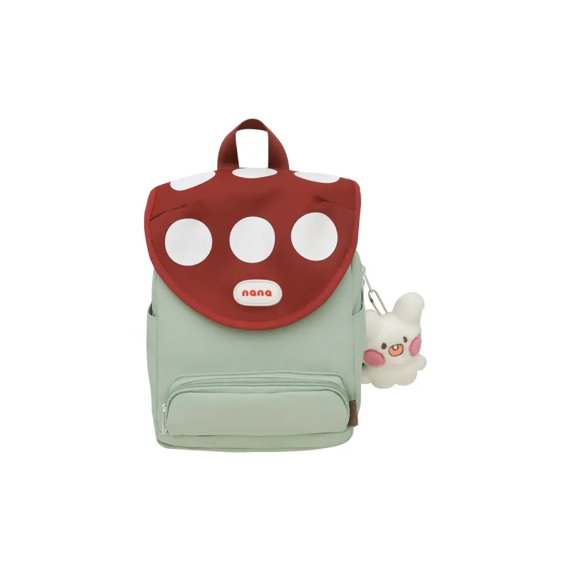 Cwatcun Nylon Backpack Unisex White Pink Black Green Purple-4