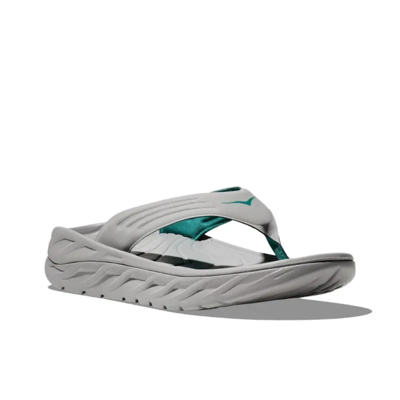 HOKA ONE ONE Ora Recovery Flip Quiet Flip Flops Men's Gray Green-3