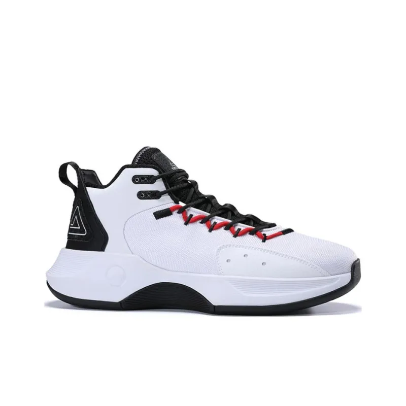 PEAK Nomadic Low Top Basketball Shoes Men's White Black-1