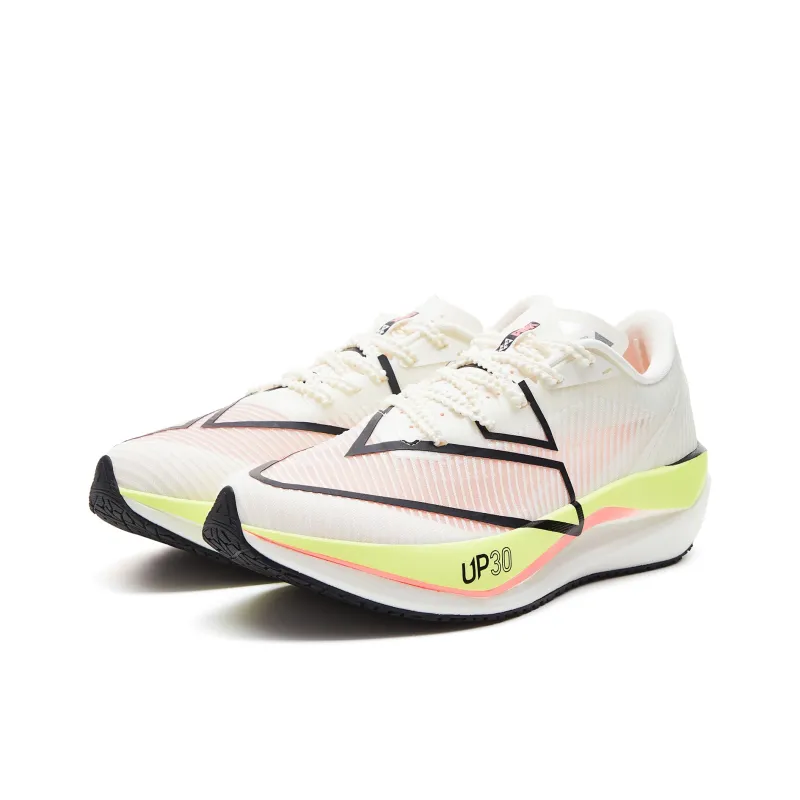 PEAK UP 30 3.0 Running Shoes Men Low Top Super Light White Yellow-2