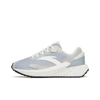 Anta Icing Cushioning Anti Slip And Wear Resistant Low Top Sports Casual Shoes Gray White Black