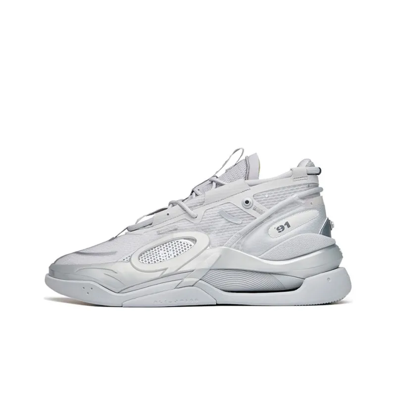 Anta AT91 Low Top Skateboard Shoes Men's Silver-0
