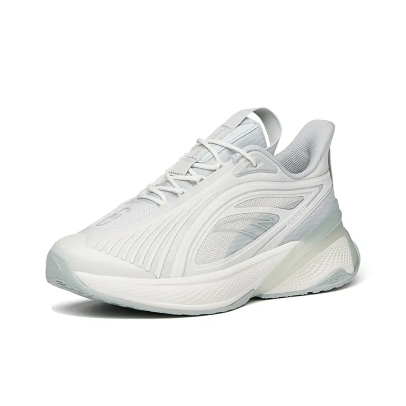 Anta C37 2.0 Abrasion Resistant Slip Resistant Low Top Running Shoes Women's White Gray Green-1