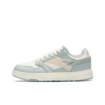 Anta Street Naughty Anti Slip And Wear Resistant Lightweight Low Top Skateboard Shoes Women's White Blue