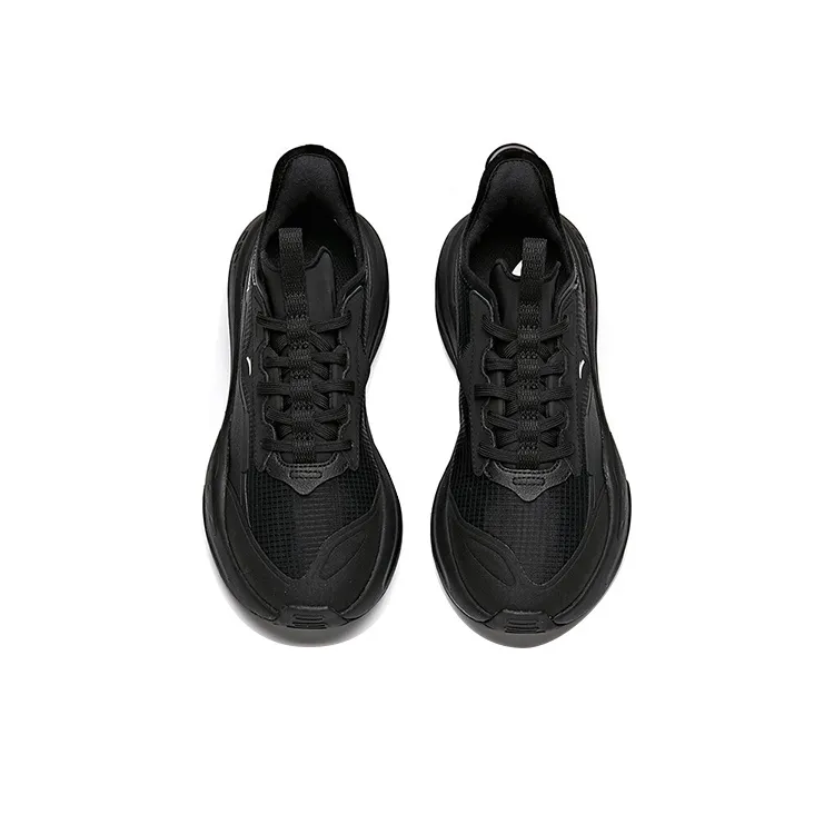 Anta C37 Series Anti Slip Wear Resistant Low Top Skateboard Shoes Women's Black-2