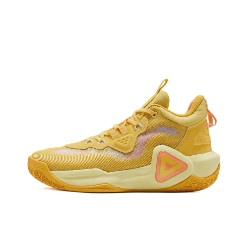 PEAK Sonic Boom 1.5 Basketball Shoes Men Low-Top Mustard Yellow