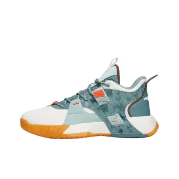 Anta Speedy 2 Generations Anti Slip And Wear Resistant Lightweight Mid Top Vintage Basketball Shoes Men's White Green
