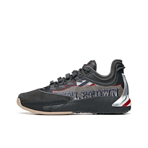 Anta GH1 Cushioned Slip Resistant Low Top Basketball Shoes Men's Black