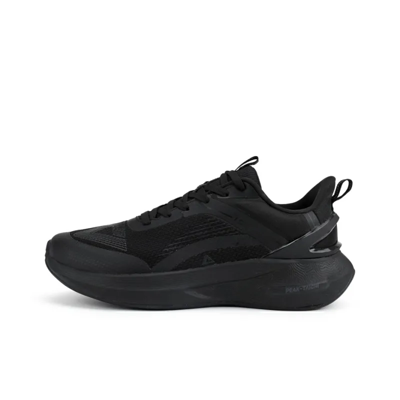 PEAK State Extremely Large Triangle 1.0 Running Shoes Men Low Top All Black-0