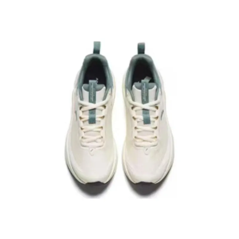 Anta C37+ Anti Slip Wear Resistant Low Top Casual Running Shoes Men's White Green-3